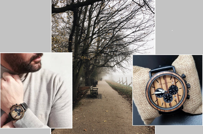 Winter Is Coming, Take That Warm Outfit To The Next Level Wearing A Wooden Watch!